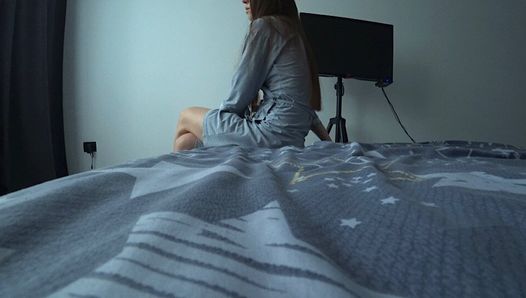 Cheating.Nighbor Fucks My Wife At Our House. Husband Is At Work