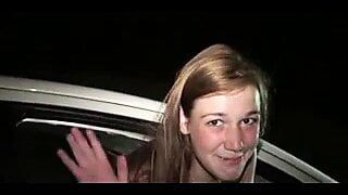 Skinny young girl dogging